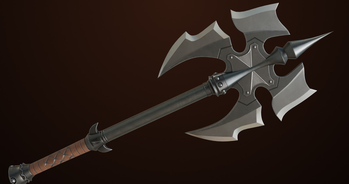 Battle Axe 03 URP HDRP Textures