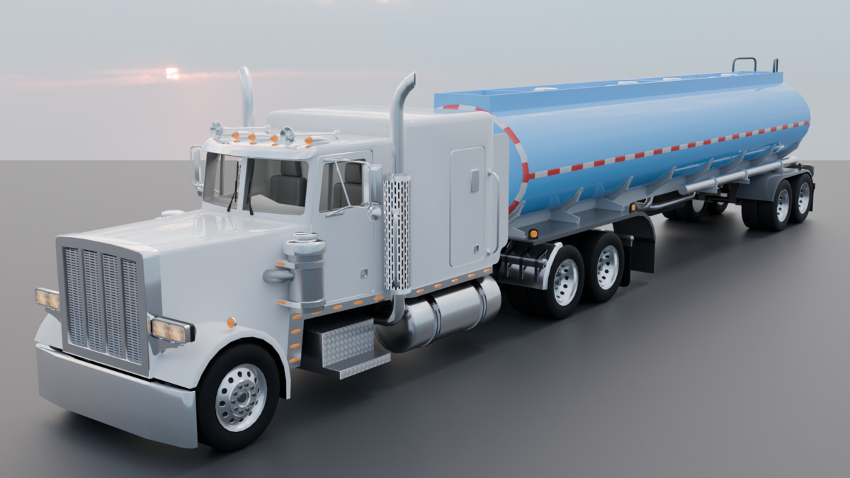 Realistic American Semi Truck Mega Pack (Box, Container & Tanker Trailers)