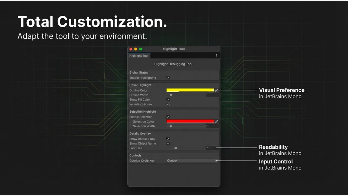 Scene Highlight Pro – Runtime & Editor Debug Toolkit