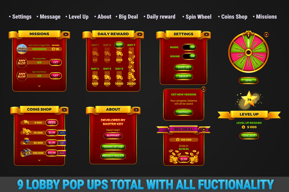MK Slot Bundle • Ancient Civilizations Casino Template
