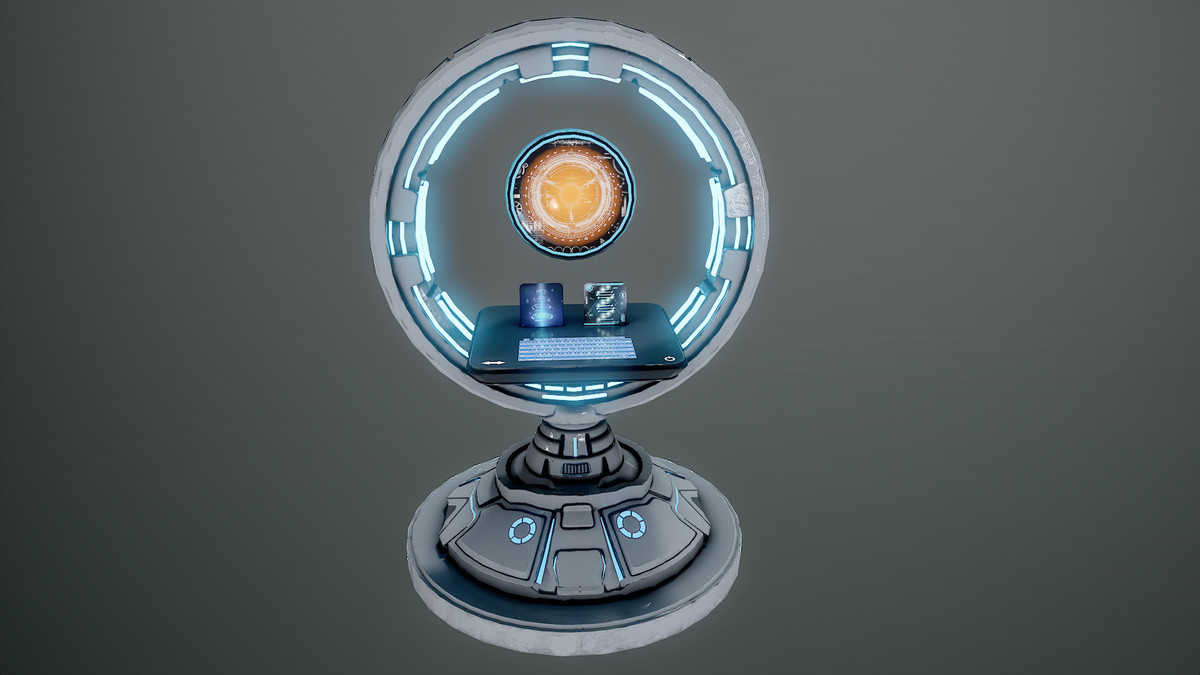 NeoDesk – Futuristic Mobile Desk