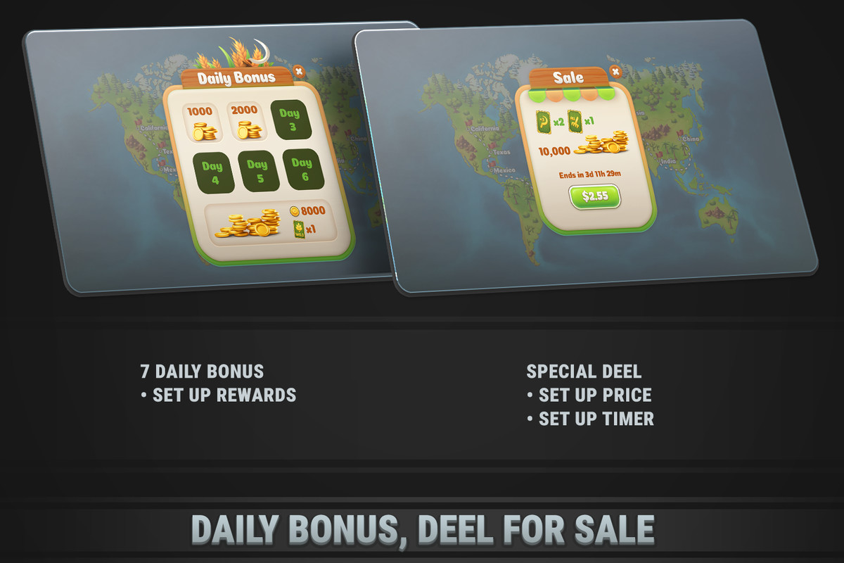 MK Solitaire Kit • Farm TriPeaks Game Template