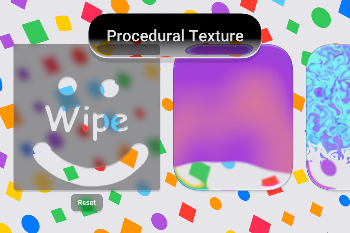 Paraform - Procedural Liquid Glass UI for Translucent Image