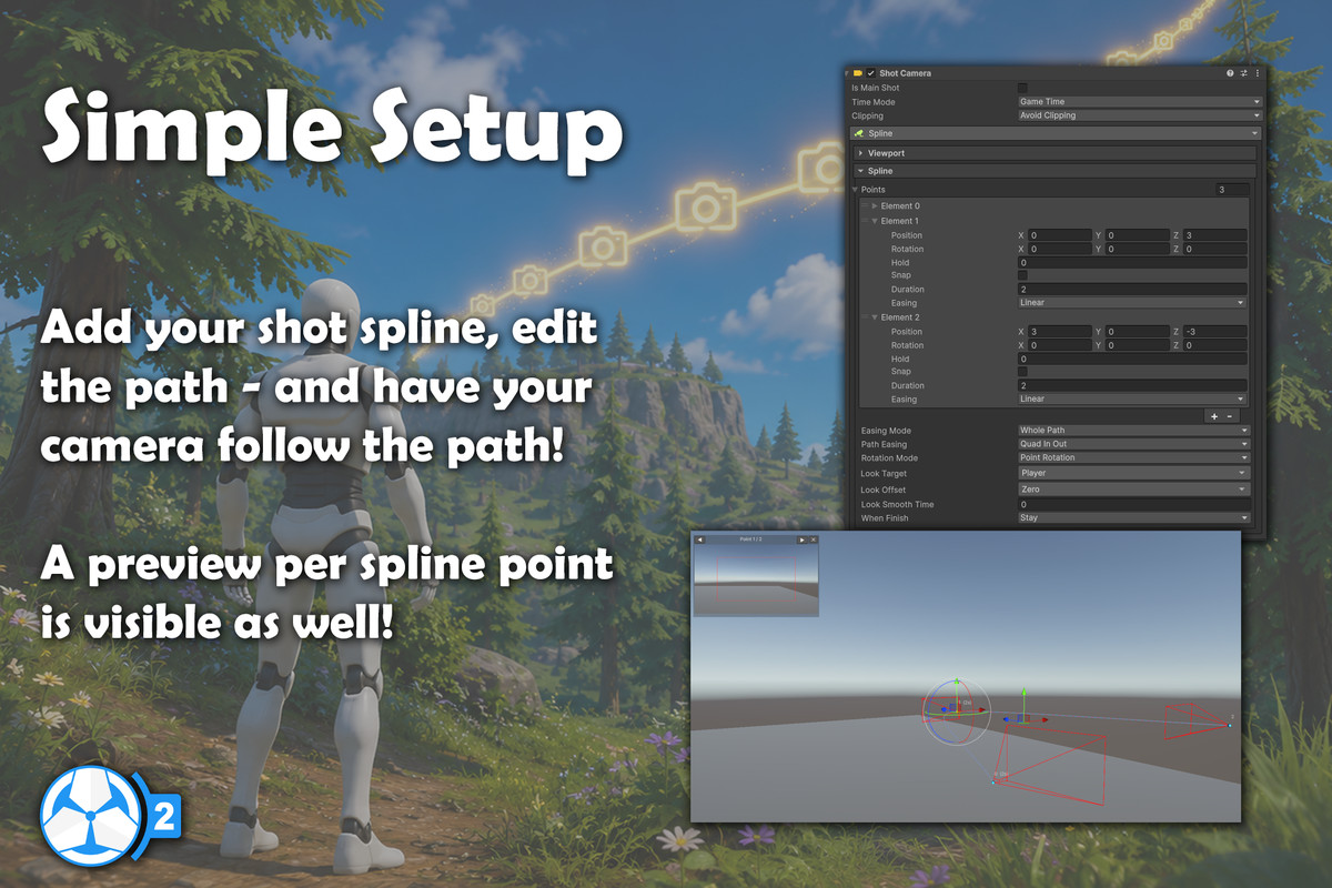 Camera Spline - Game Creator 2