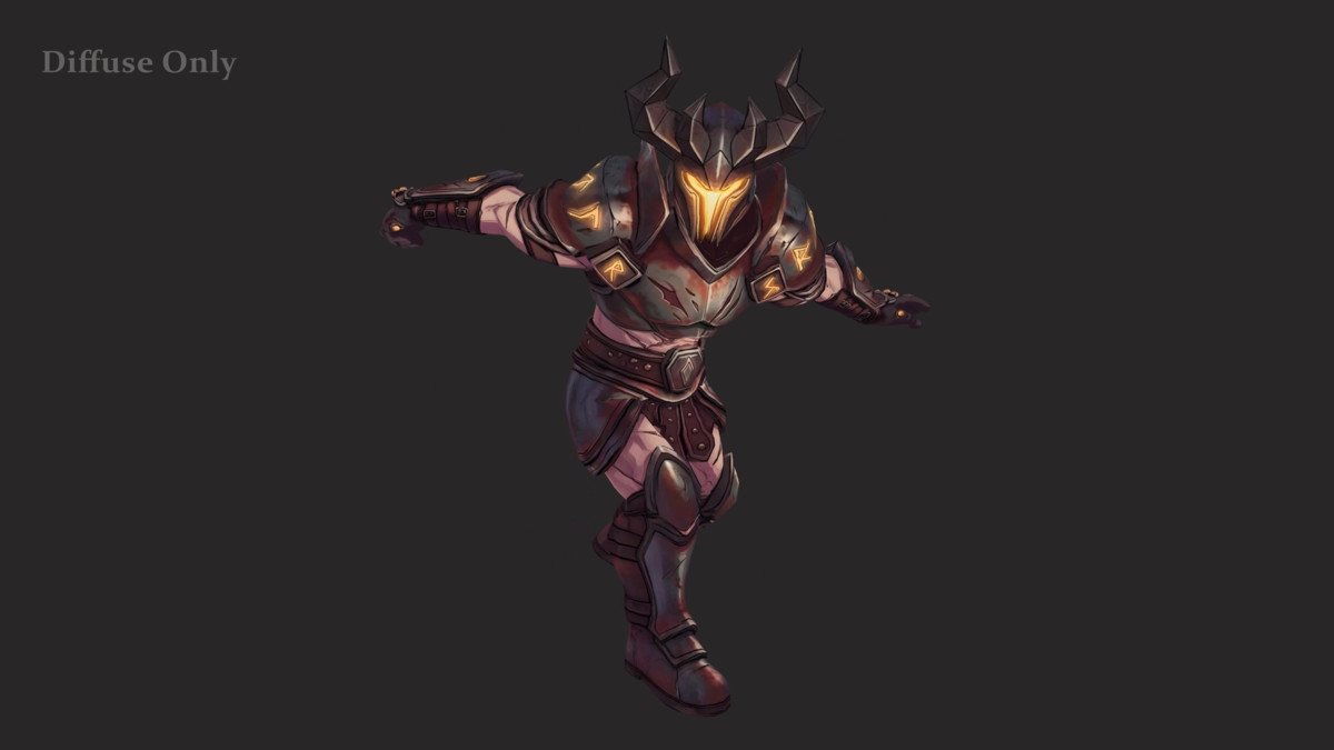 Stylized Infernal Warrior - Humanoid Low Poly