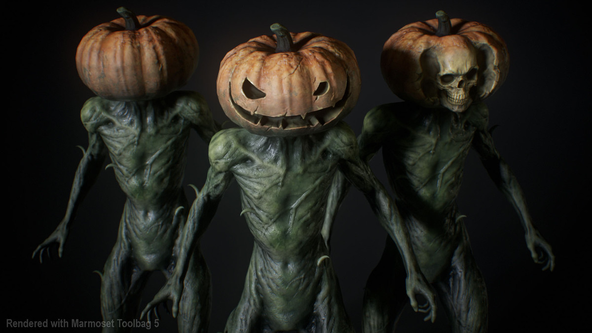 Halloween Pumpkin Character