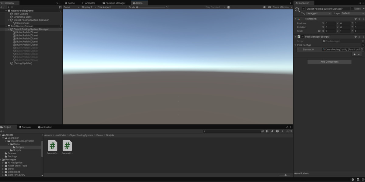 Pooled Object System