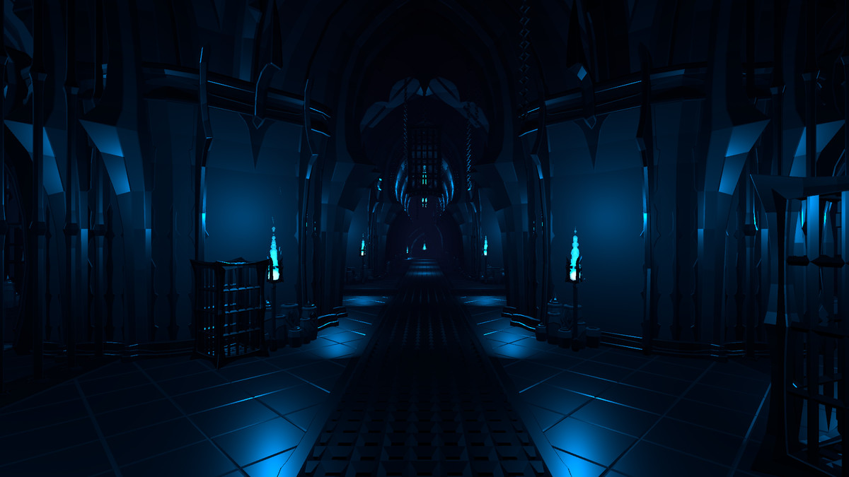 Low Poly Style Obsidian Citadel