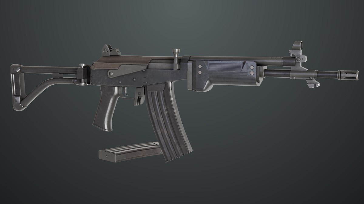 Machine Gun 13 Metal URP HDRP Textures