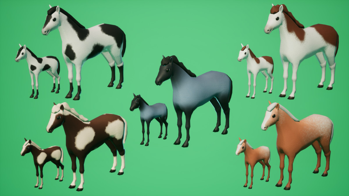 SI - Animated Horse and Foal