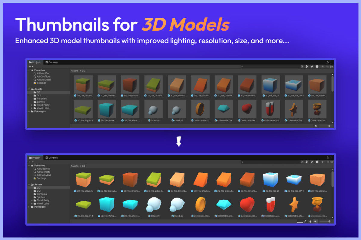 Ultimate Thumbnails: Preview Icons for UI, Particles, Models & Sprites
