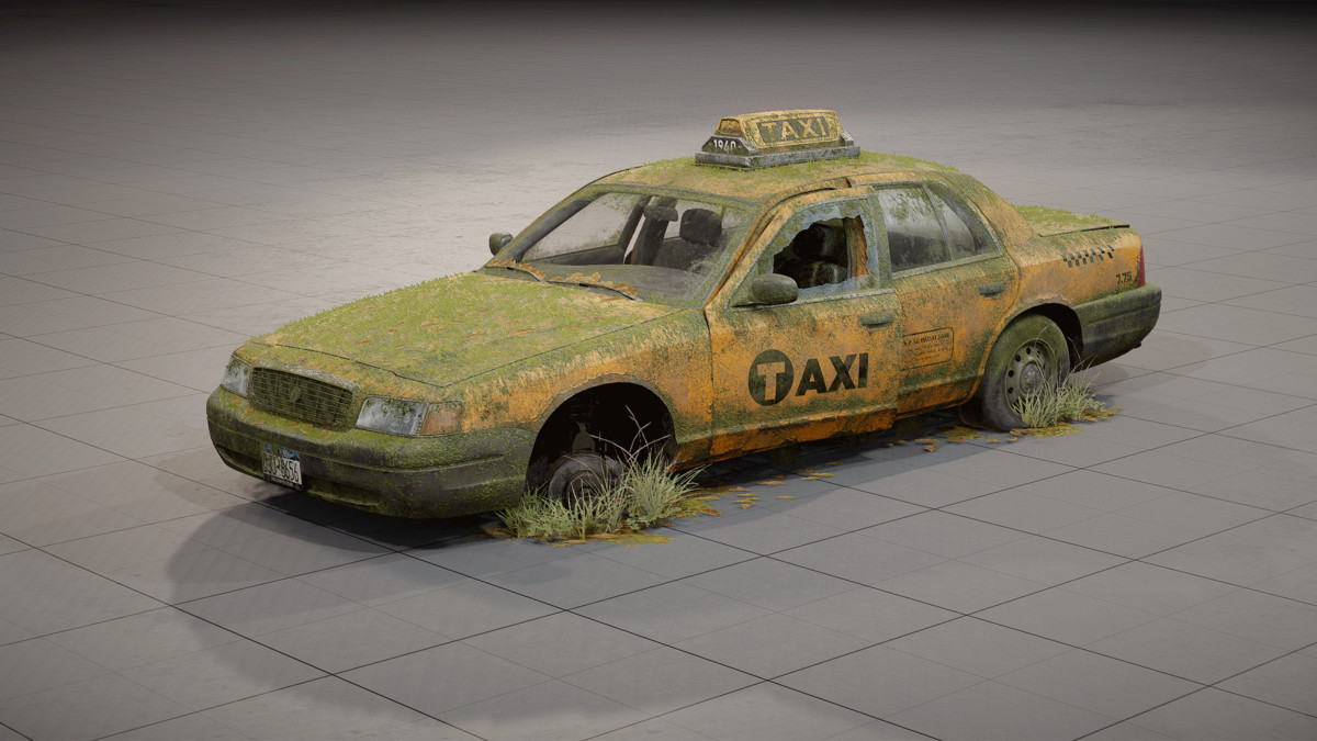 Abandoned Sedan - Taxi / Police / Sheriff