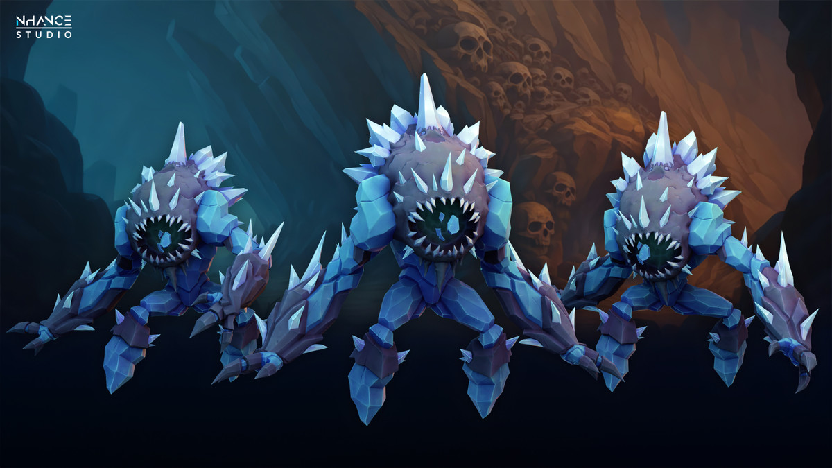 Stylized Cave Crystal Creatures Pack