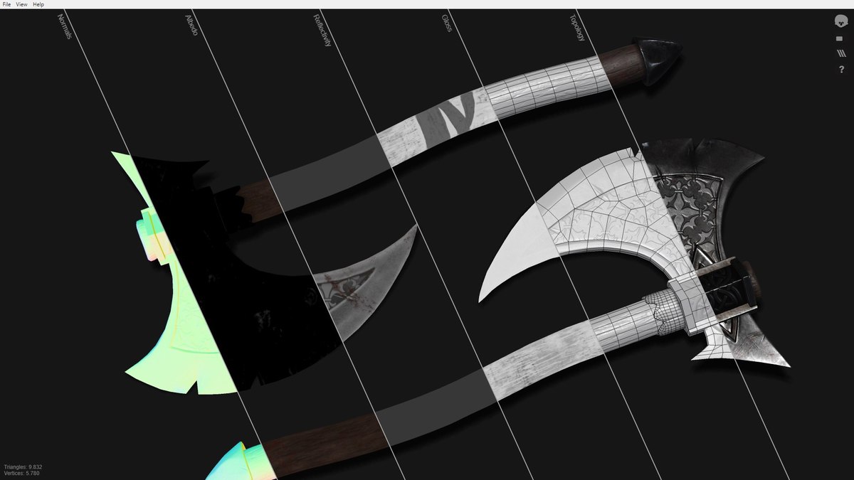 Realistic Battle Axe