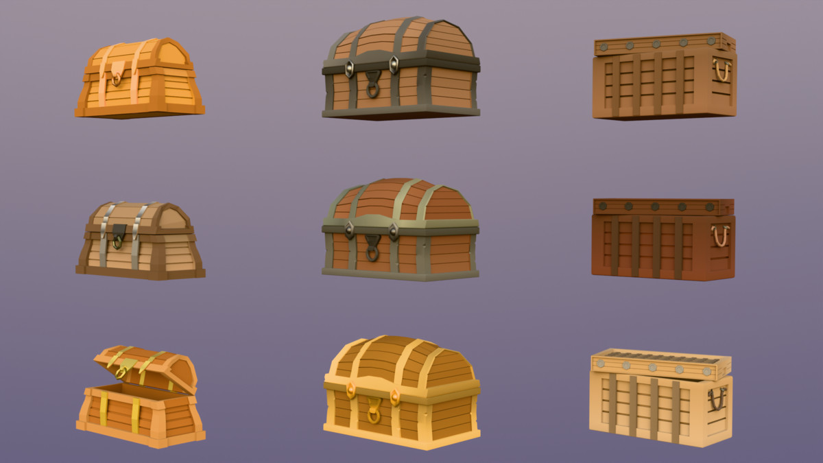 Low Poly 3D Medieval Town Assets