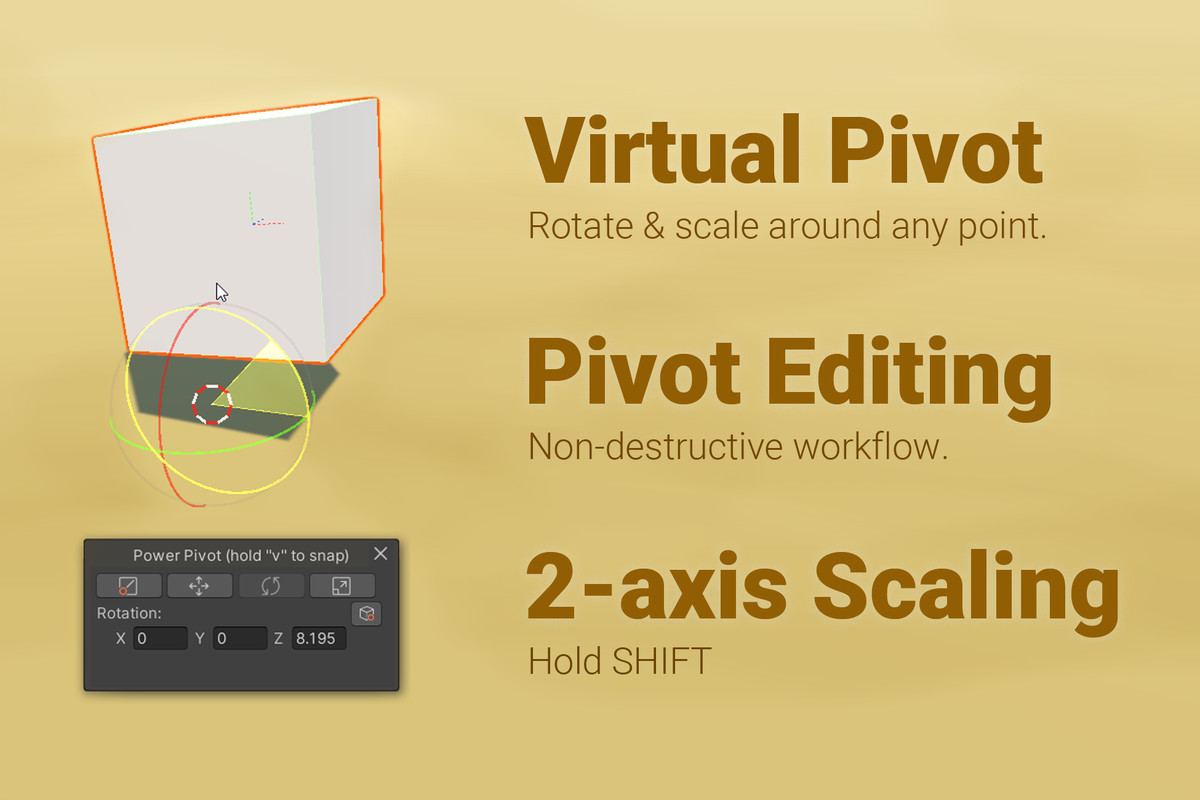 Productivity Tools Bundle 3 - Pivot Editing, UI Selection, Editor Mouse Buttons