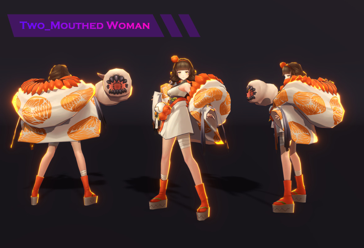Kejōrō and Two_Mouthed Woman