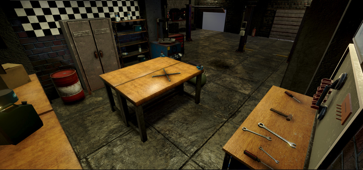 Car garage shop - Game environment