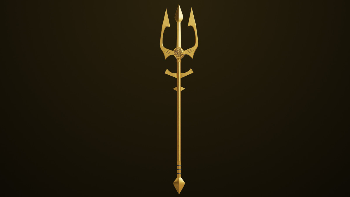 Medieval Trident 02 URP HDRP Textures