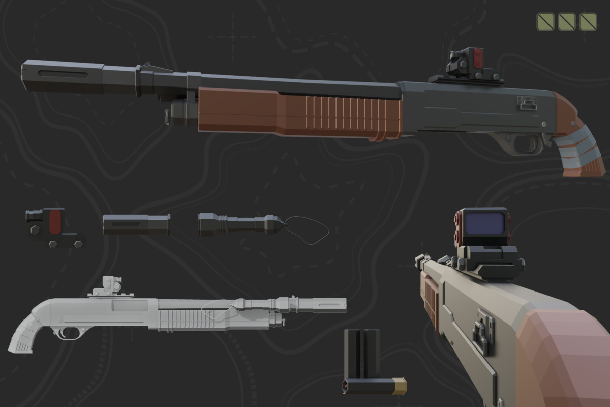 Low Poly Weapon Bundle Pack V