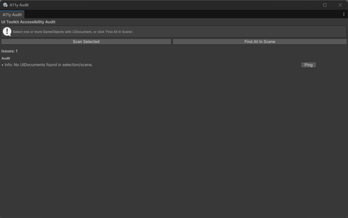 UITK Screen Reader & Accessibility Audit