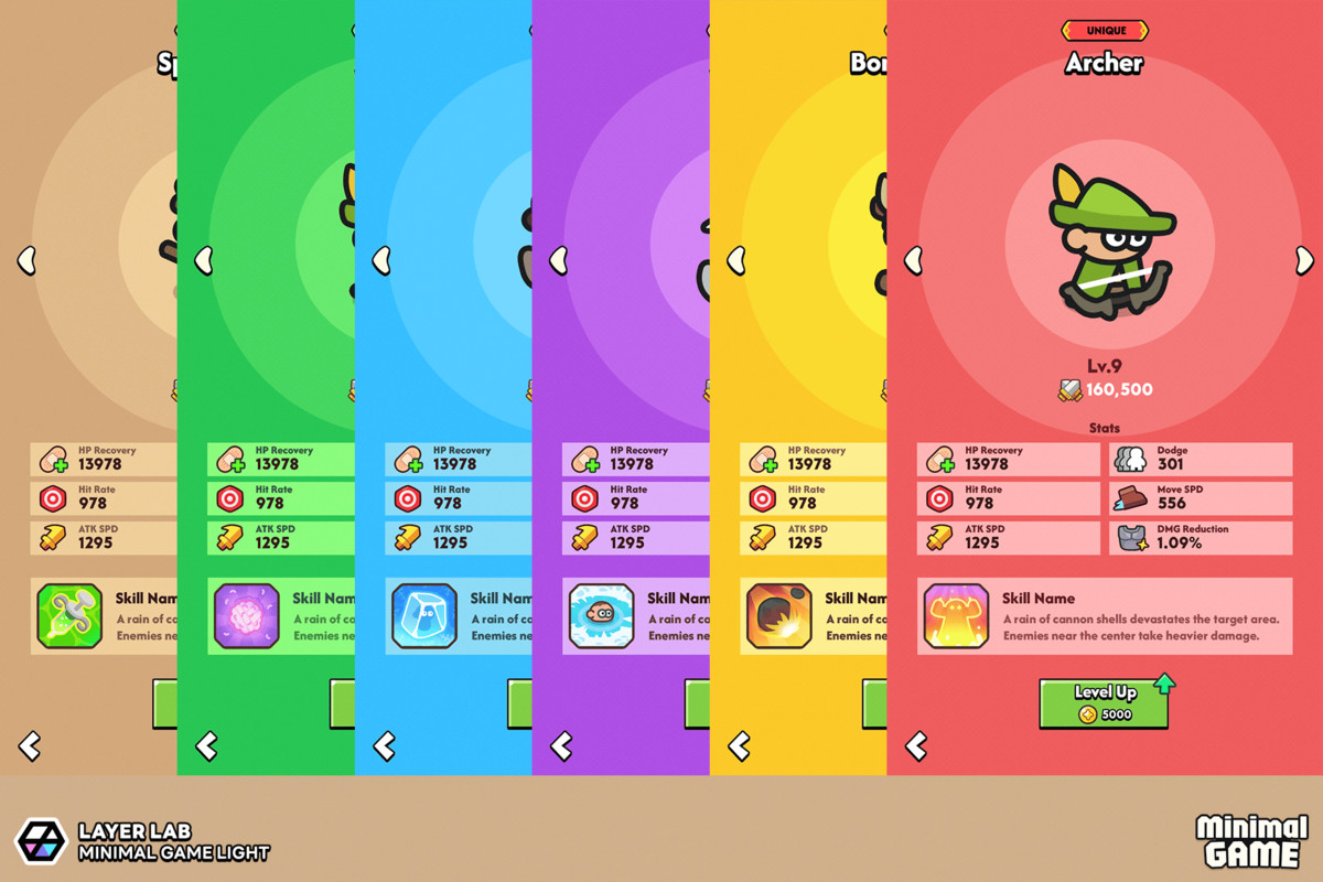 GUI Pro - Minimal Game Light(+PSD)