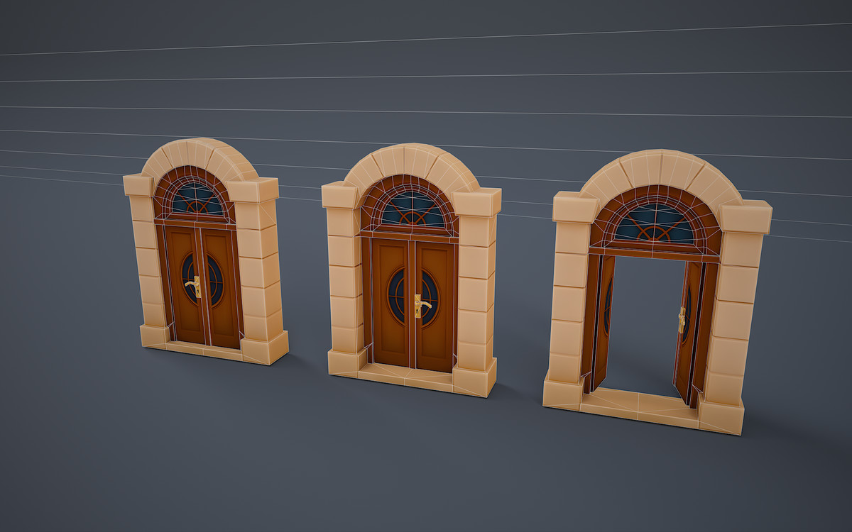 Stylized door