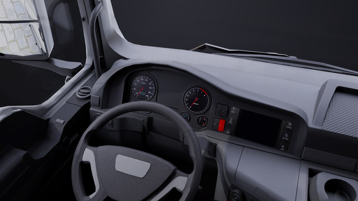 Heavy Truck 04 Chassis White URP HDRP Textures