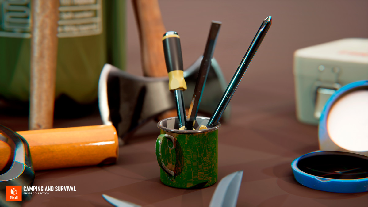 Camping and Survival Props Collection