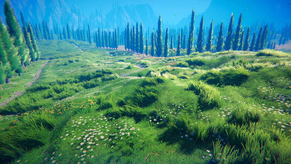 Stylized Cypress Valley