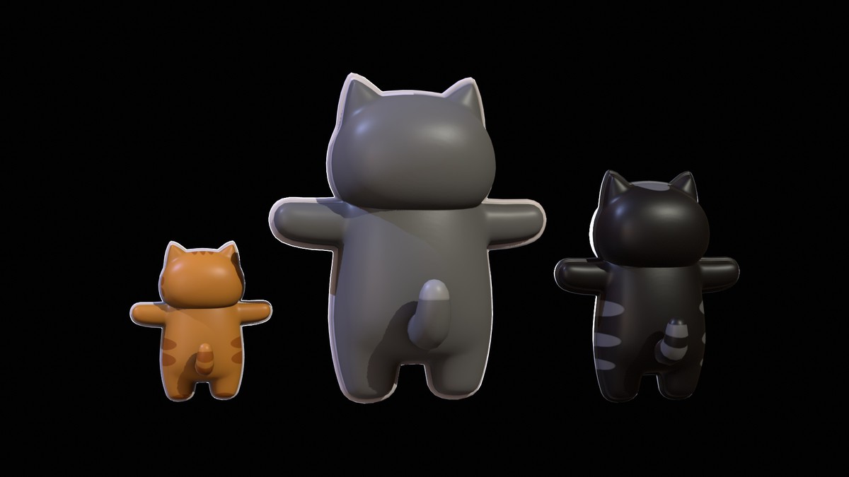 Chibi Carton Cat