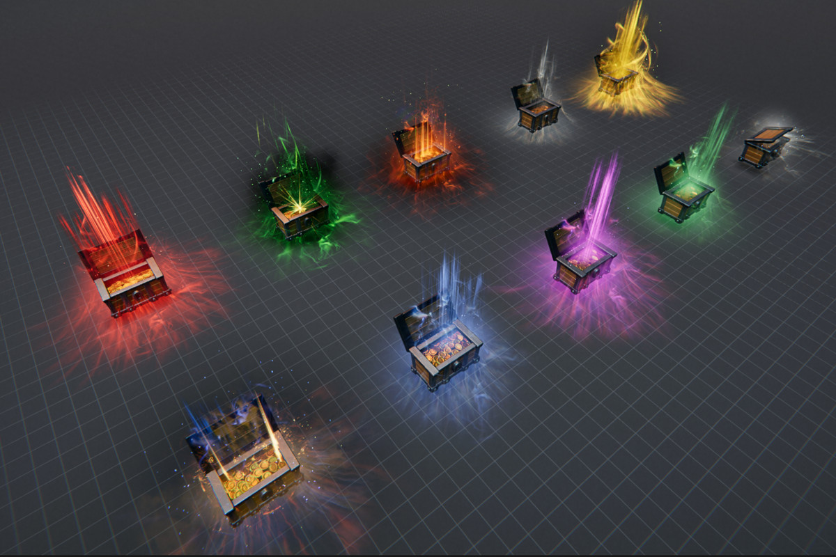 Realistic ARPG Pickups Auras and Buffs VFX