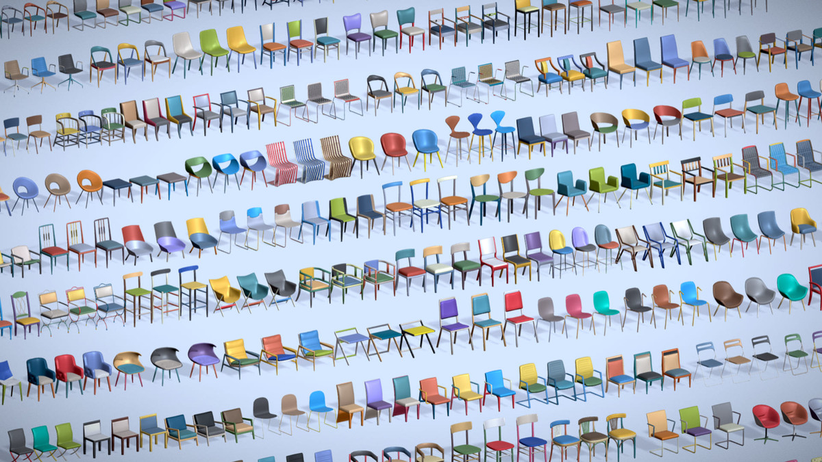 540 Chairs Pack 1 - Lowpoly Midpoly Furniture Collection for Games & Interiors