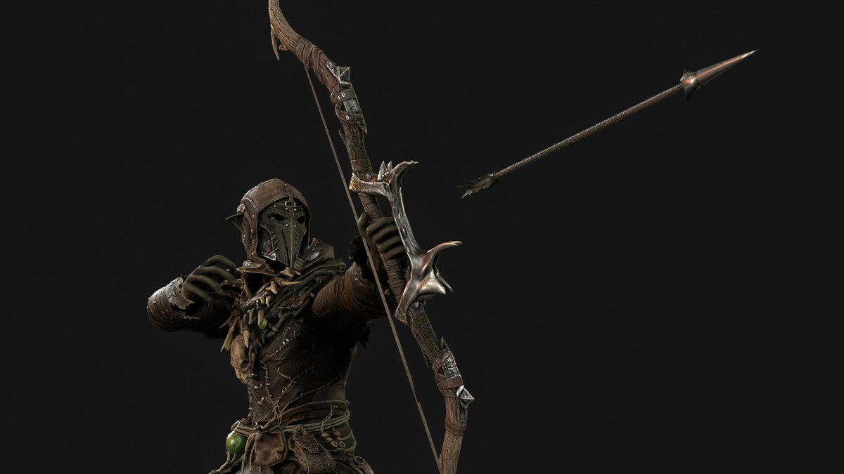 Orc Archer Game Ready