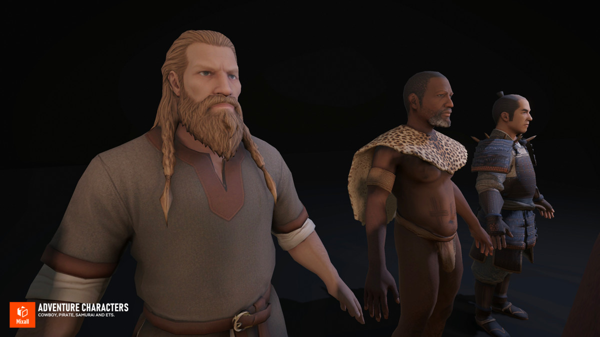 Adventure Characters — Cowboy, Pirate, Samurai and ets.