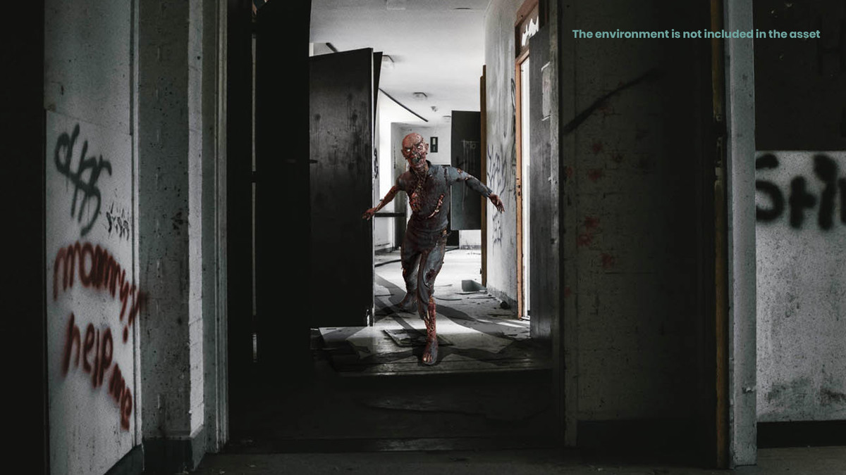 Zombie Animation Root Motion Basic Pack