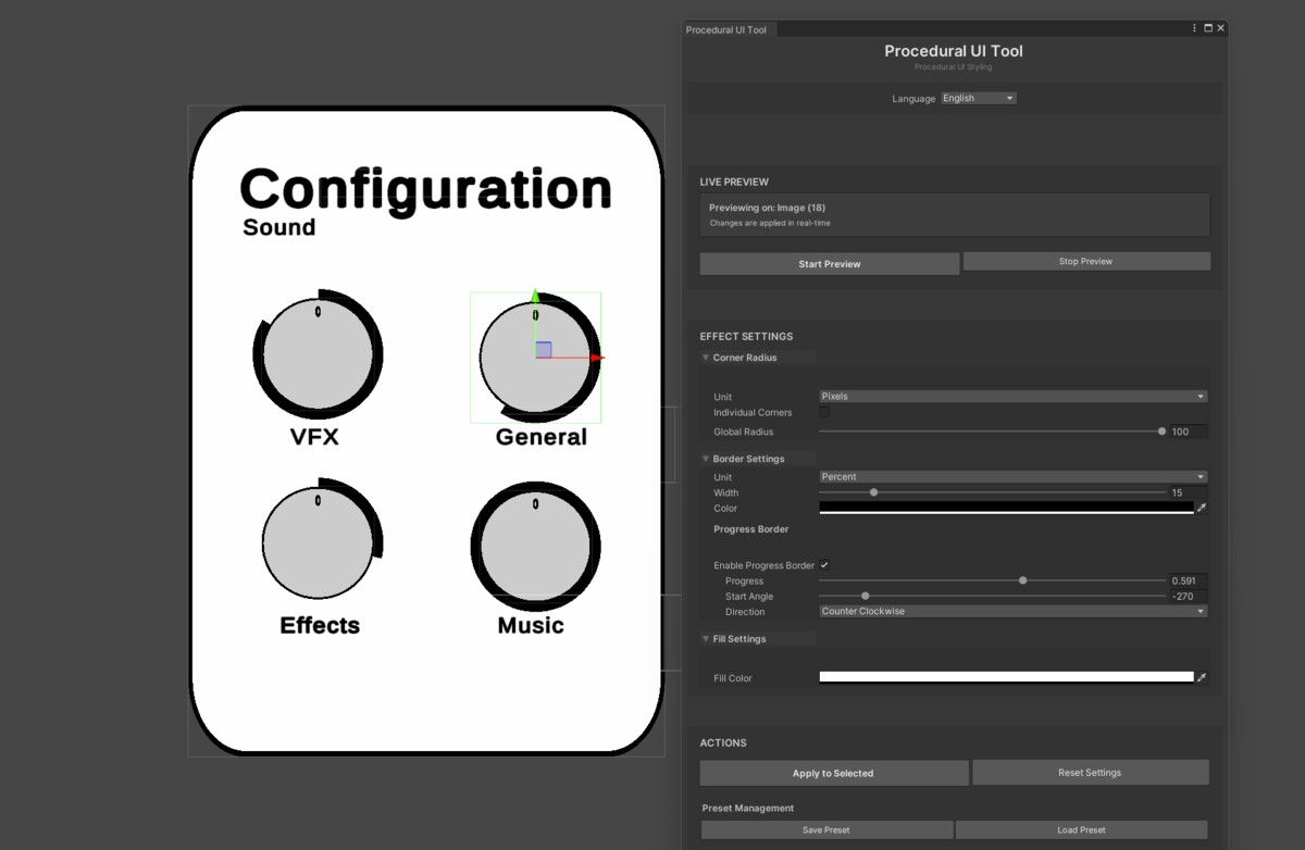 Procedural UI Tool