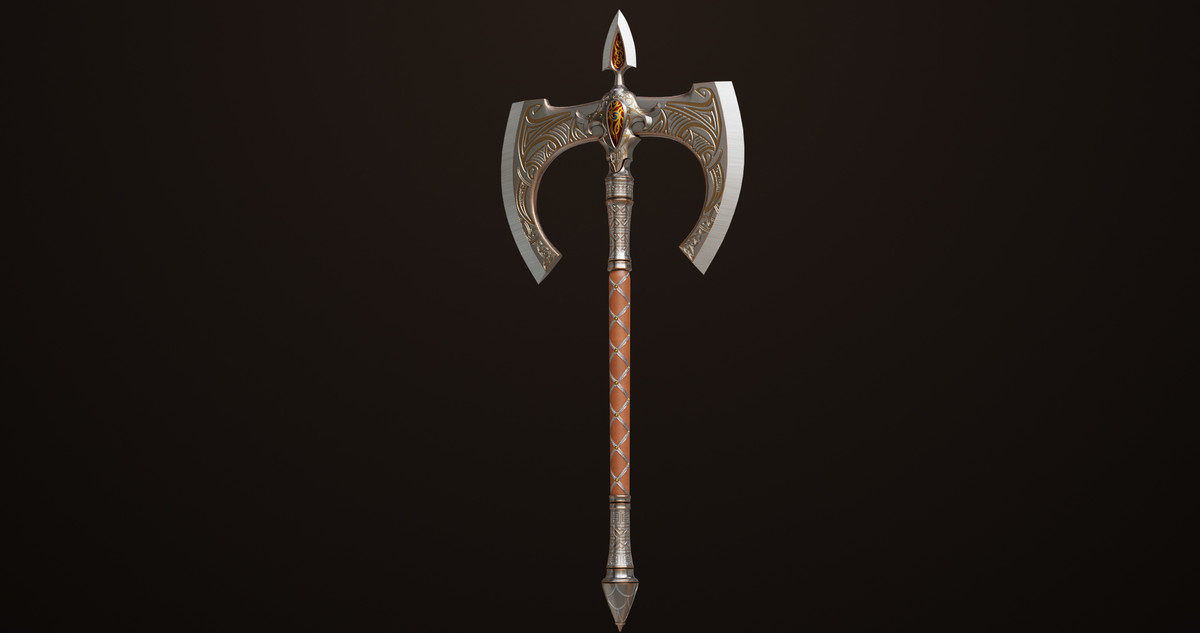 Battle Axe 12 URP HDRP Textures