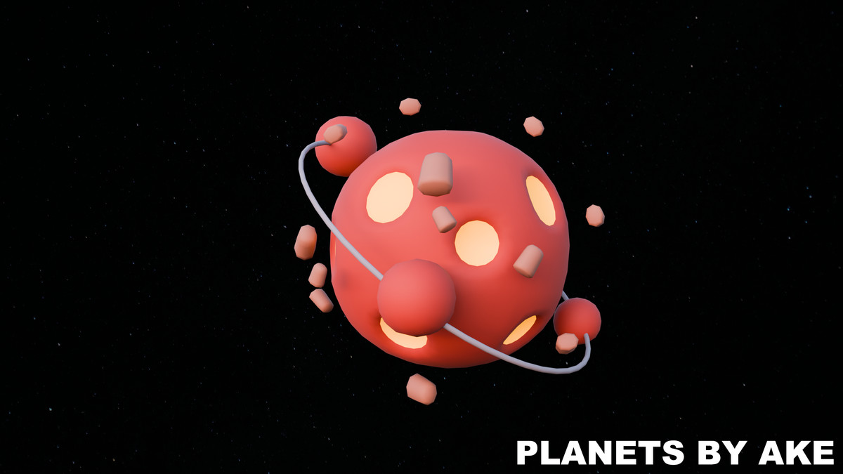 Planets - Stylized Low Poly Asset Pack by Ake