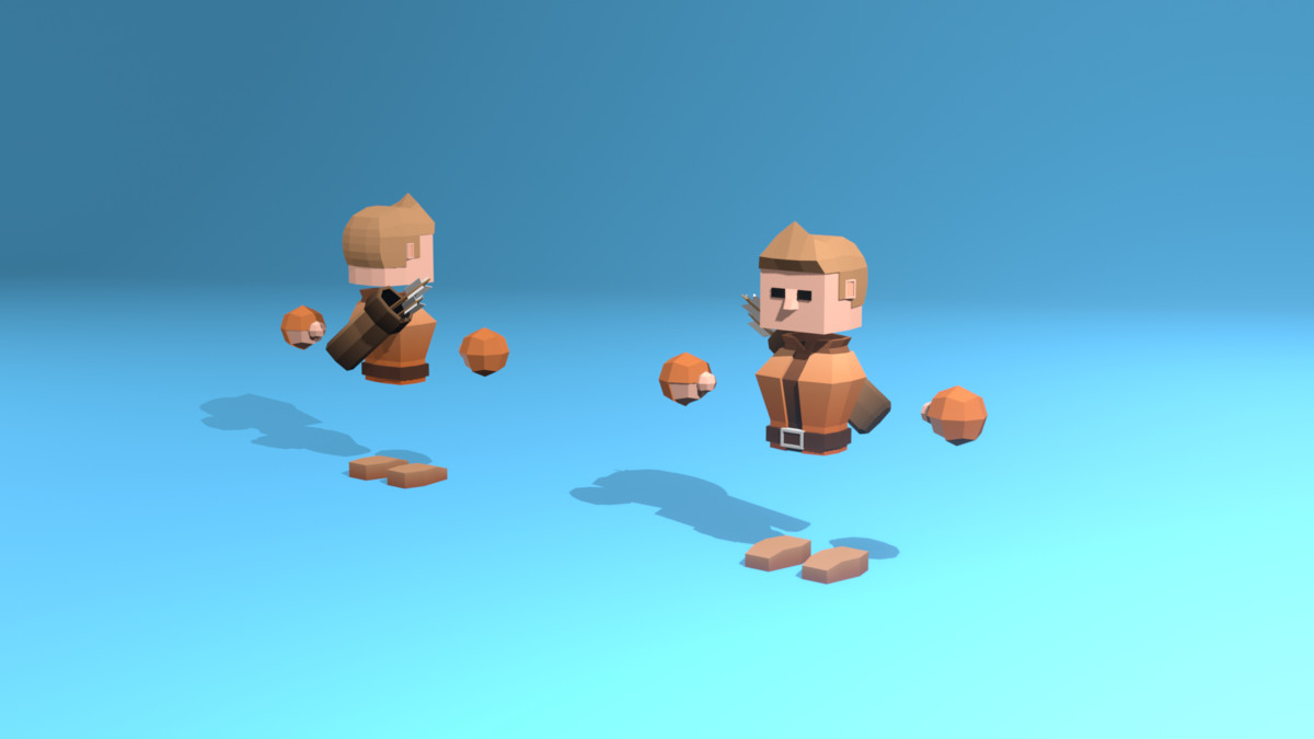 Low Poly Cubic Character - By Shokubutsu
