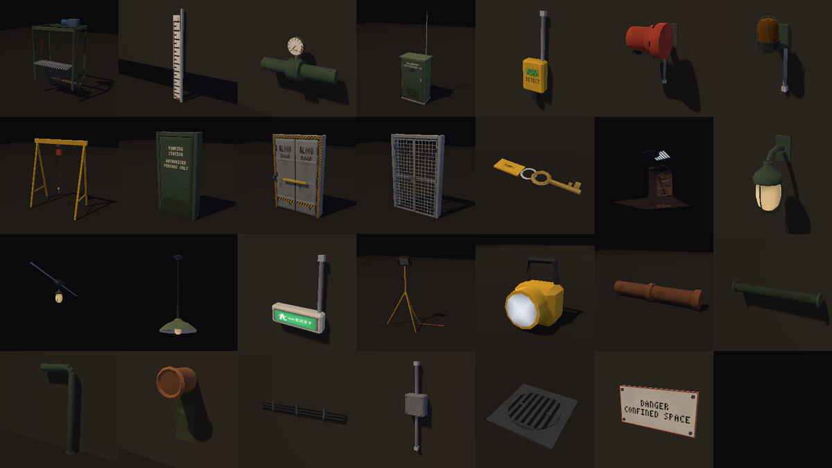 Low Poly Sewers - Victorian Sewer Kit