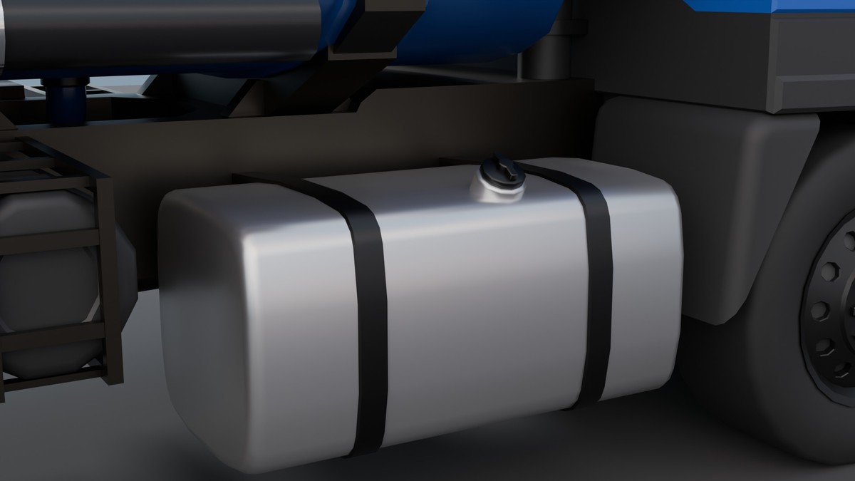 Modular Tanker Truck – Game Ready PBR Vehicle with Interior, UI Dashboard