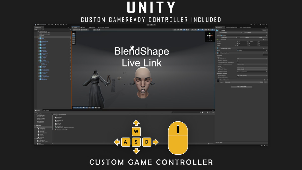 Nun Katharine - Stylized Gothic Character - #76