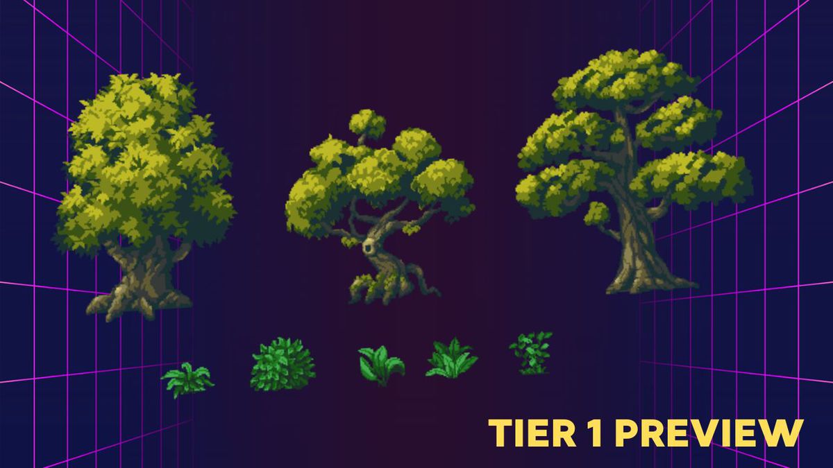 Magic Cliffs Pixel Art Environment, image 2