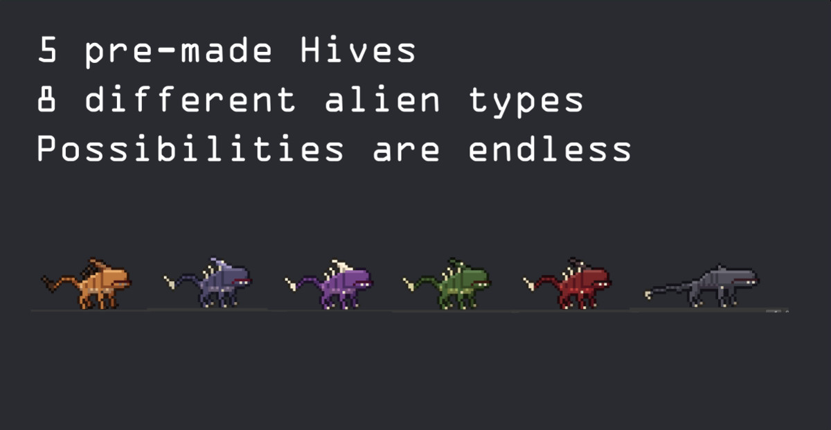 2D Infinite Character Forge - Alien Swarm