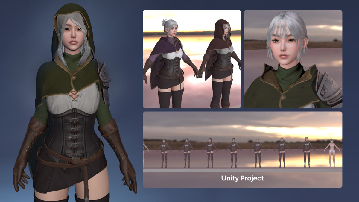 Swordsman Girl - RPG Dark Fantasy Modular Female