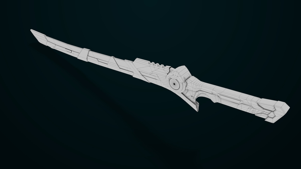 Sci Fi Sword 10 Red URP HDRP Textures