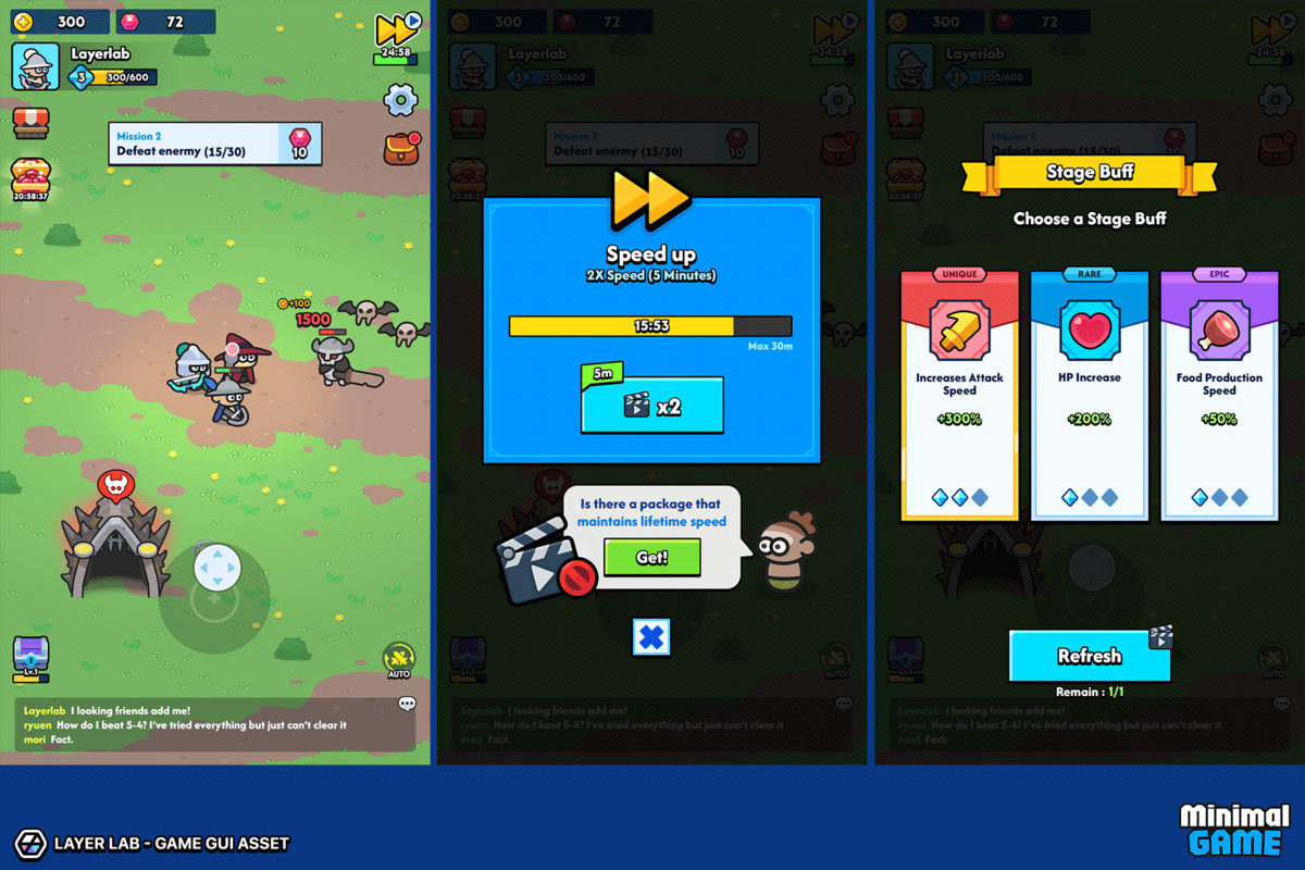 GUI Pro - Minimal Game Blue