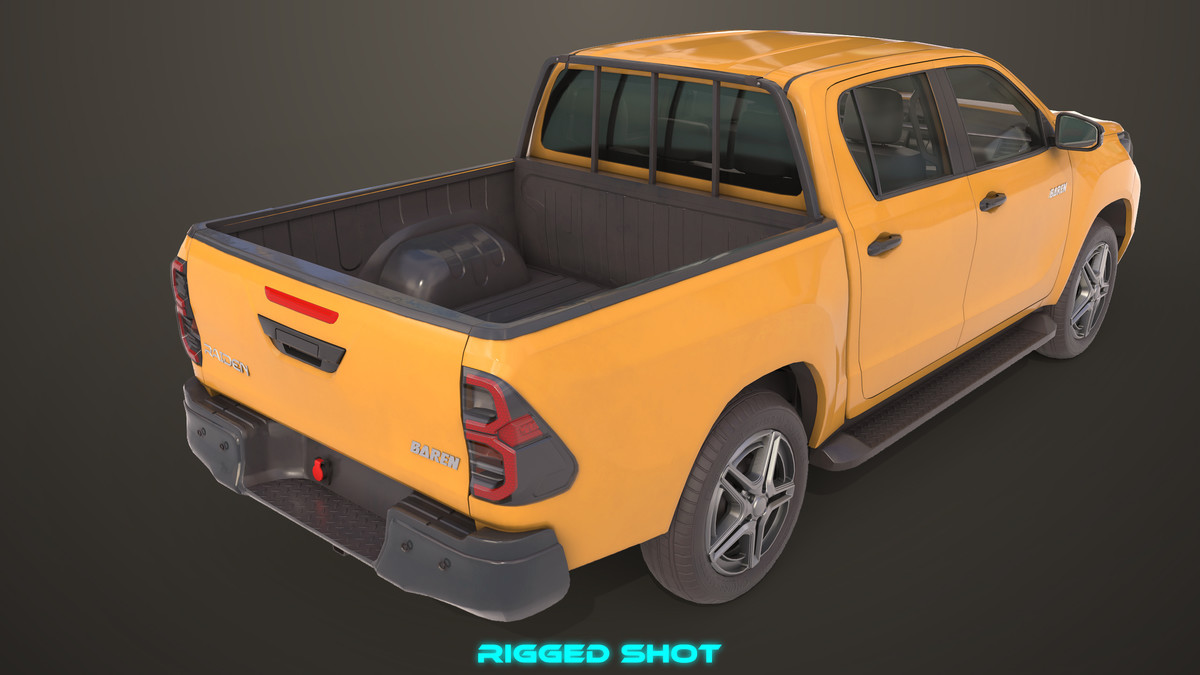 Pickup Truck 04 Brown URP HDRP Textures