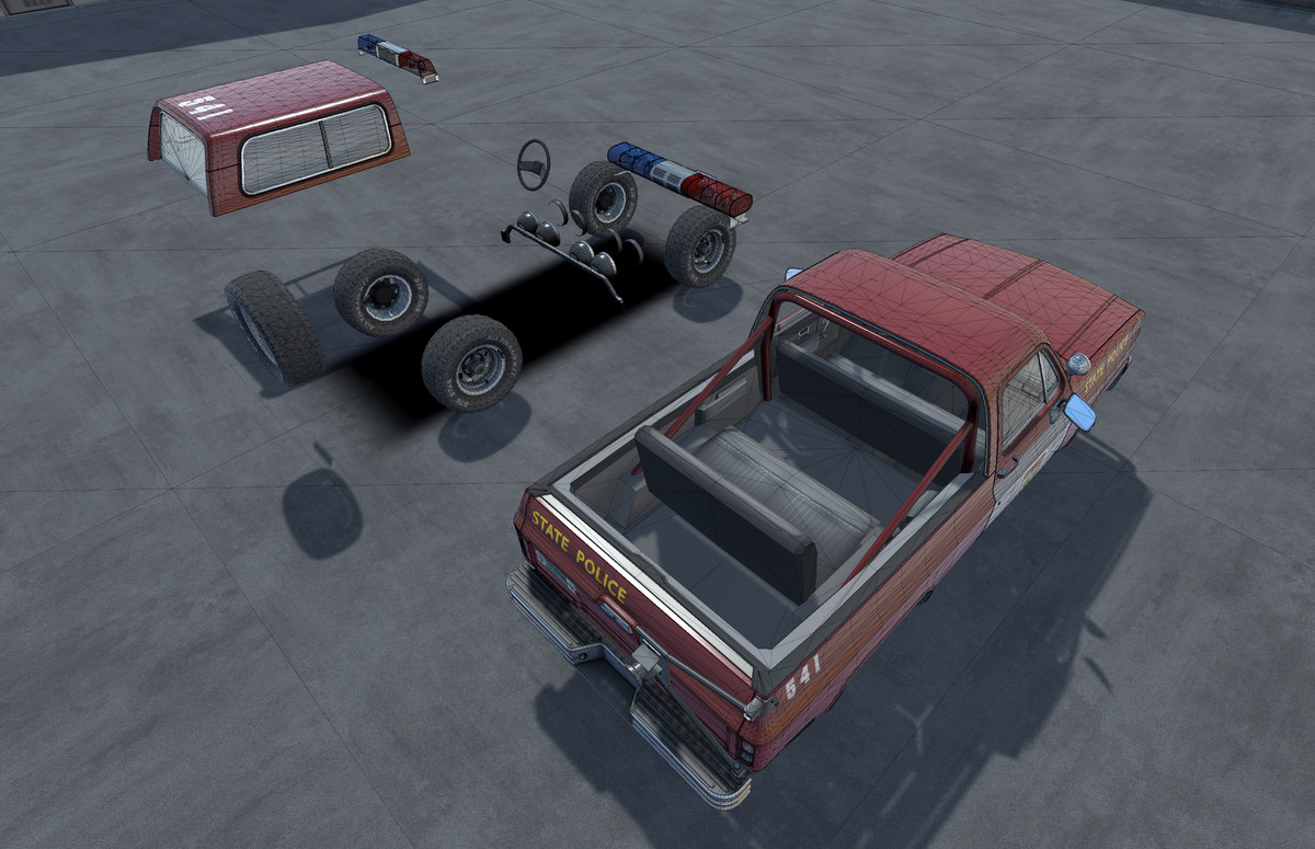 80s Offroad police car